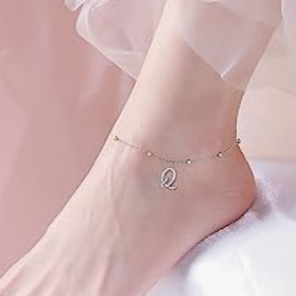 NEW Sterling "Q" Anklet or Bracelet - Picture 2 of 5